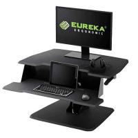 Eureka Ergonomic Height Adjustable Standing Desk Converter 32in - Black