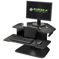 Eureka Ergonomic Height Adjustable Gaming Sit Stand Desk 28in - Black