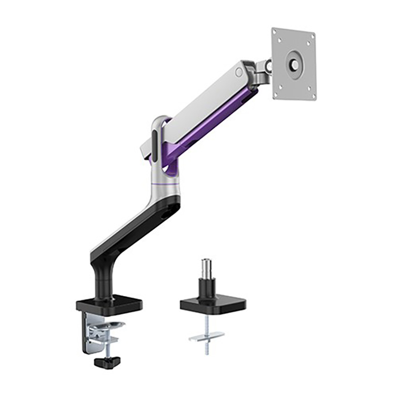 Brateck 17-32 inch Single Monitor Premium Aluminum Spring Assisted Monitor Arm - Silver (LDT50-C012-S)