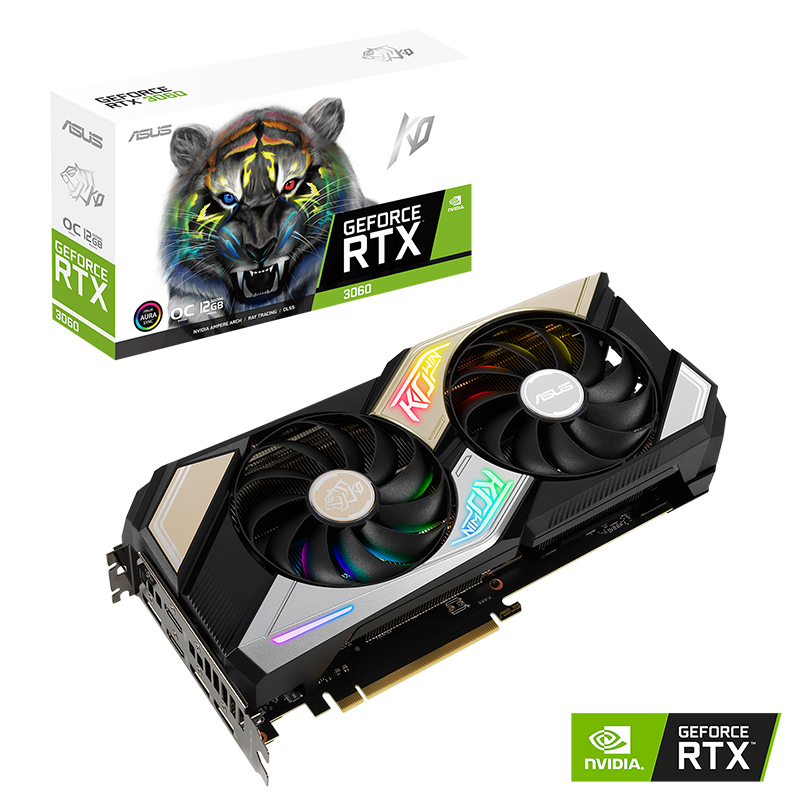 Asus GeForce RTX 3060 KO V2 OC 12G LHR Graphics Card (KO-RTX3060-O12G-V2-GAMING)