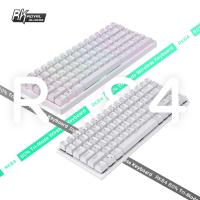 RK ROYAL KLUDGE RK84 Wireless Bluetooth/2.4Ghz 75% RGB Mechanical Gaming Keyboard,Red Switch