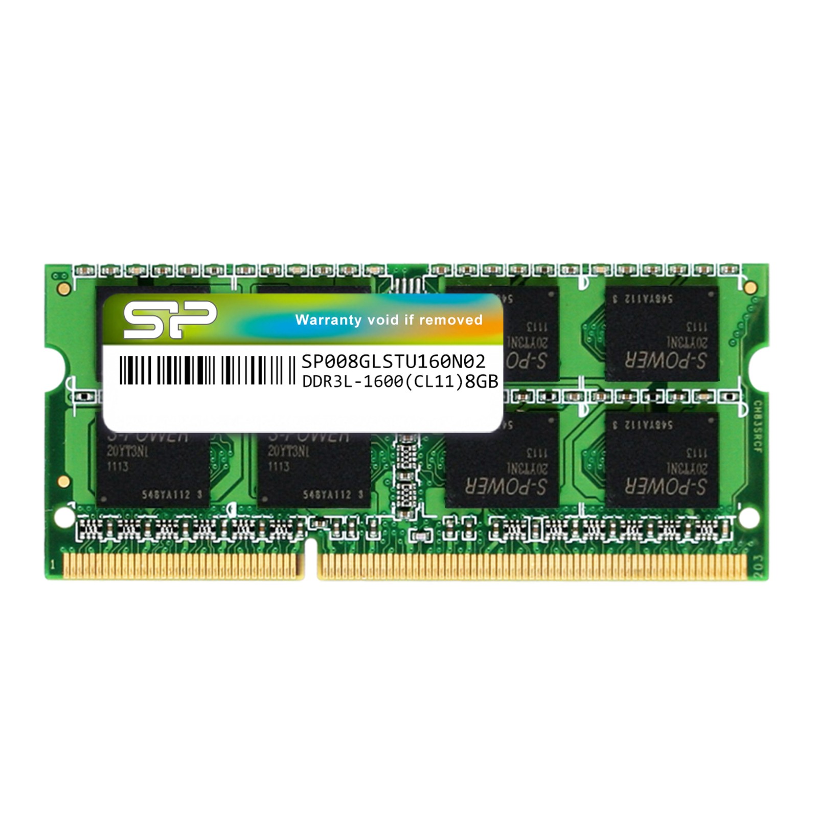 Silicon Power 8GB (1x8GB) 1600Mhz CL11 DDR3L SODIMM Laptop RAM SP008GLSTU160N02