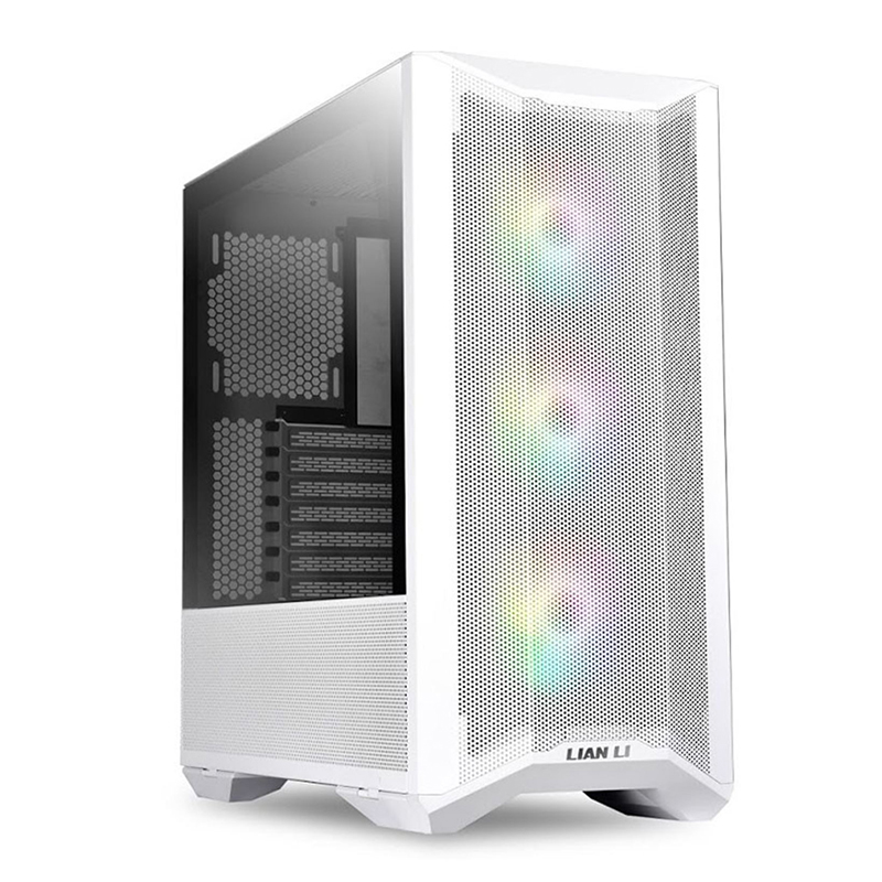 Lian Li LanCool II Mesh TG RGB Mid Tower E-ATX Case - White