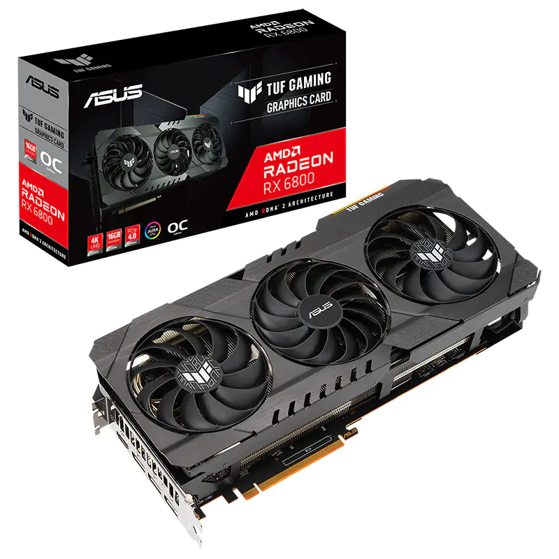Asus TUF Radeon 6800 16GB Graphics Card (TUF-RX6800-O16G-GAMING)
