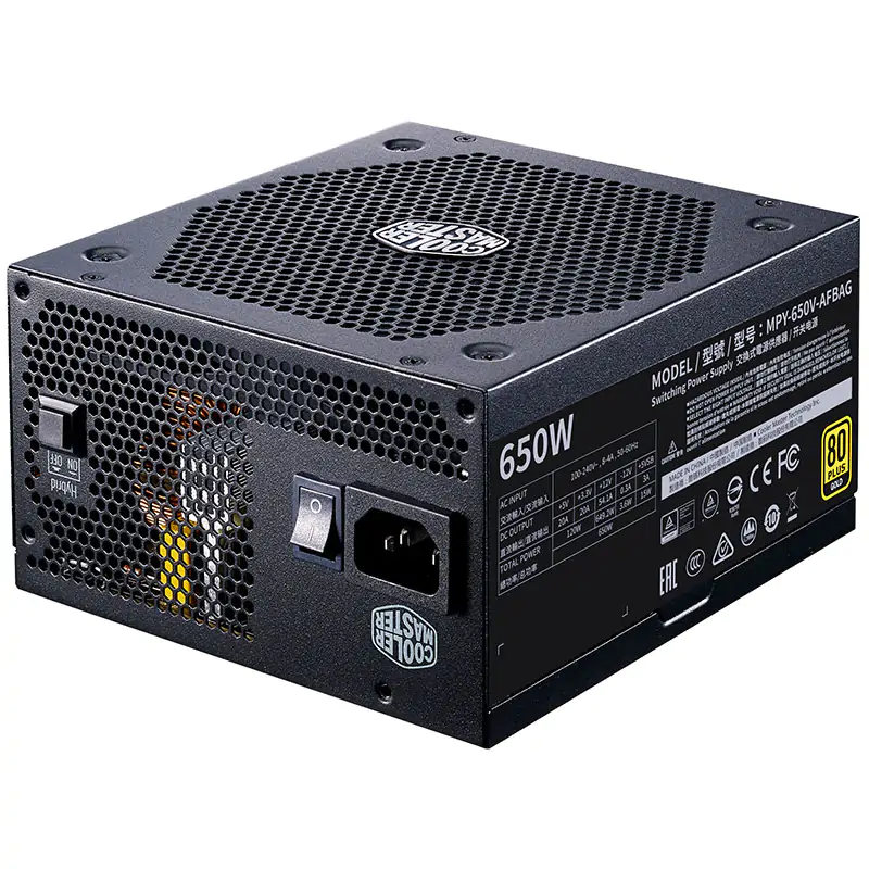 Cooler Master 650W 80+ Gold Fully Modular ATX V2.52 Power Supply (MPY-650V-AFBAG-AU)