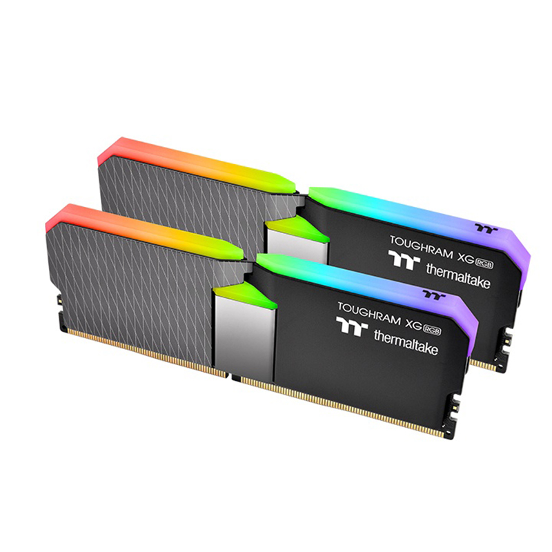 Thermaltake 16GB (2x8GB) ToughRam XG RGB 4400MHz DDR4 RAM Black and Gray (R016D408GX2-4400C19A)