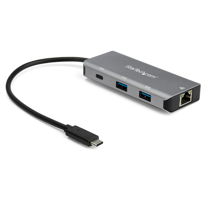 Startech 3 Port USB C Hub with Gigabit Ethernet RJ45 GbE Port