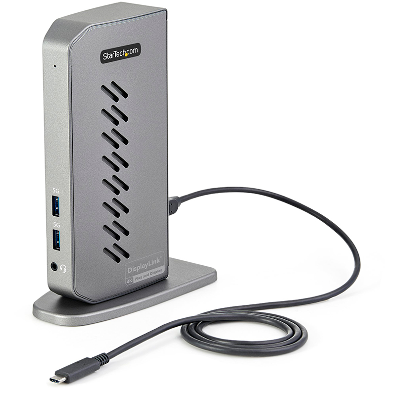 Startech Hybrid USB-C & USB-A Universal Dual Monitor Laptop Docking Station