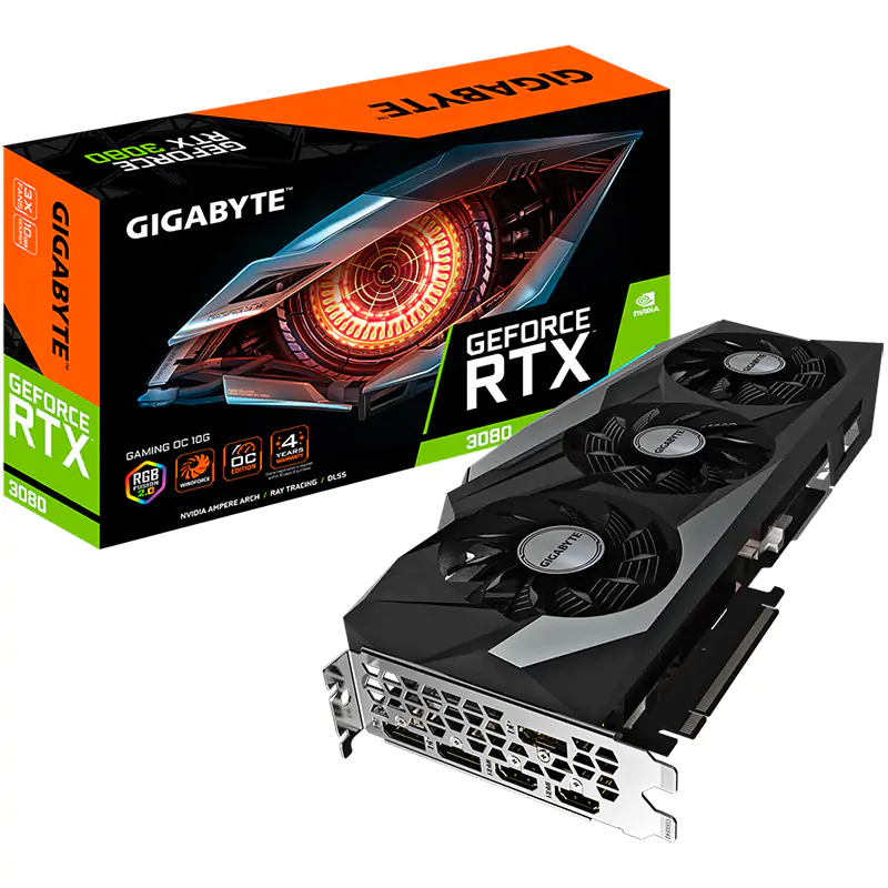 Gigabyte GeForce RTX 3080 Gaming OC 10G V2 LHR Graphics Card (GV-N3080GAMING OC-10GD-V2)