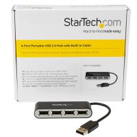 Startech 4-Port Portable USB 2.0 Hub with Cable