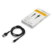 Startech 1m Durable Black USB-A to Lightning Cable - Black