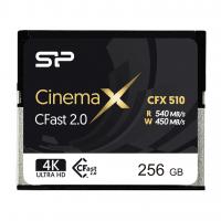 Silicon Power 256GB CFast 2.0 CinemaPro 540MB/s CFX510 pSLC Memory Card SP256GICFX511NV0BM
