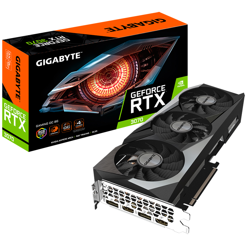 Gigabyte GeForce RTX 3070 Gaming V2 OC 8G LHR Graphics Card (N3070GAMING-OC-8GD-V2)