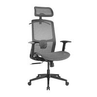 Brateck Ergonomic Mesh Office Chair with Headrest - Steel Mesh