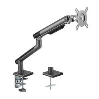 Brateck Single Monitor Premium Slim Aluminum Spring-Assisted Monitor Arm Fix - Space Grey