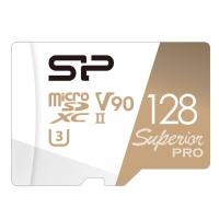 Silicon Power 128GB Superior PRO 8K V90 290MB/s Micro SDXC with Adapter