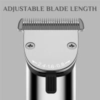 Memorism Blizz CS7 Men’s Cordless Hair Clipper for Home and Barbershop - with T-Blade clipper and Stainless Steel/Ceramic Blade (Silver)