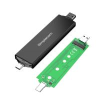 Simplecom SE522 NVMe SATA M.2 SSD to USB 3.2 Gen 2 Dual USB Connector Enclosure