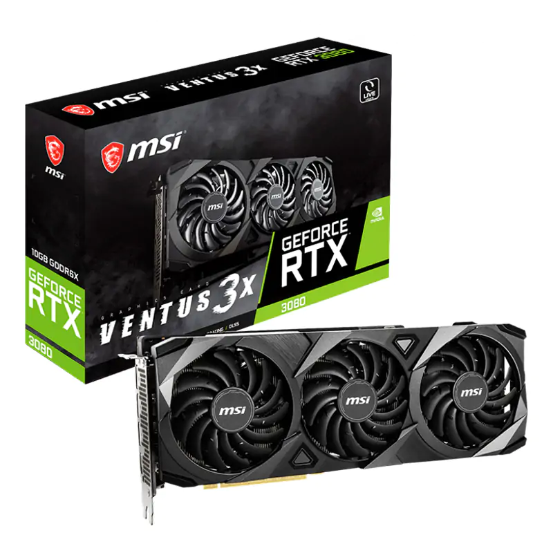 MSI GeForce RTX 3080 Ventus 3X Plus OC 10G LHR Graphics Card (MSI GeForce RTX 3080 VENTUS 3X PLUS 10G OC LHR)