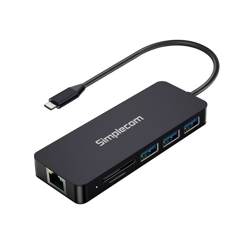 Simplecom USB-C SuperSpeed 8-in-1 Multiport Hub Adapter (CHN580)