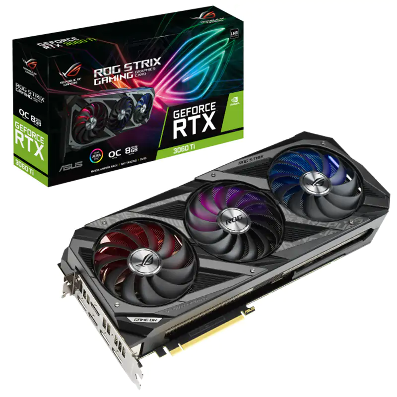 Asus ROG Strix GeForce RTX 3060 Ti Gaming V2 OC 8G LHR Graphics Card (ROG-STRIX-RTX3060TI-O8G-V2-GAMING)
