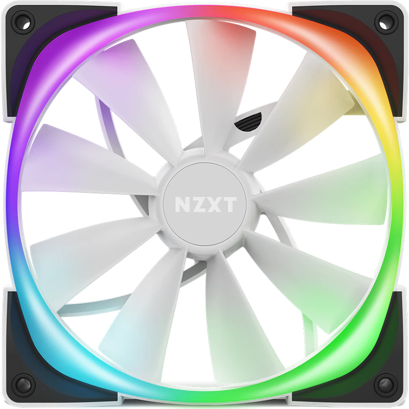 NZXT 140mm Aer RGB 2 Single Case Fan White