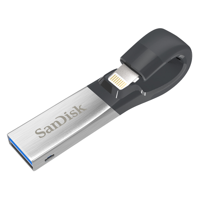 Sandisk 32GB iXpand USB 3.0 Flash Drive - Grey