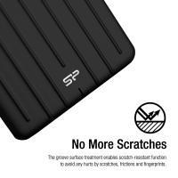 Silicon Power 256GB B75 Pro 520 MB/s USB C Scratch Resistant & Waterproof Portable External SSD with 2 cables