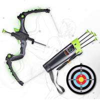 SainSmart Jr. Kids Bow and Arrows, Light Up Archery Set for Kids Outdoor Hunting Game with 5 Durable Suction Cup Arrows