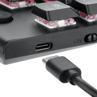 Redragon K618 Horus Wireless RGB Mechanical Keyboard, Bluetooth/2.4Ghz/Wired Tri-Mode Ultra-Thin Low Profile Gaming Keyboard, Red Switch 