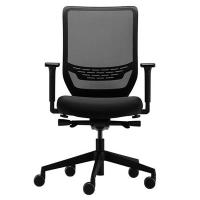 Ergotron Task Chair Adjustable Seat 410mm to 520mm High 5-star Base with Arm Rest Graphite Black