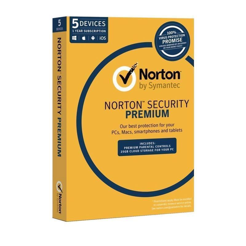 Norton Security Premium 3.0 1 Year 5 Devices