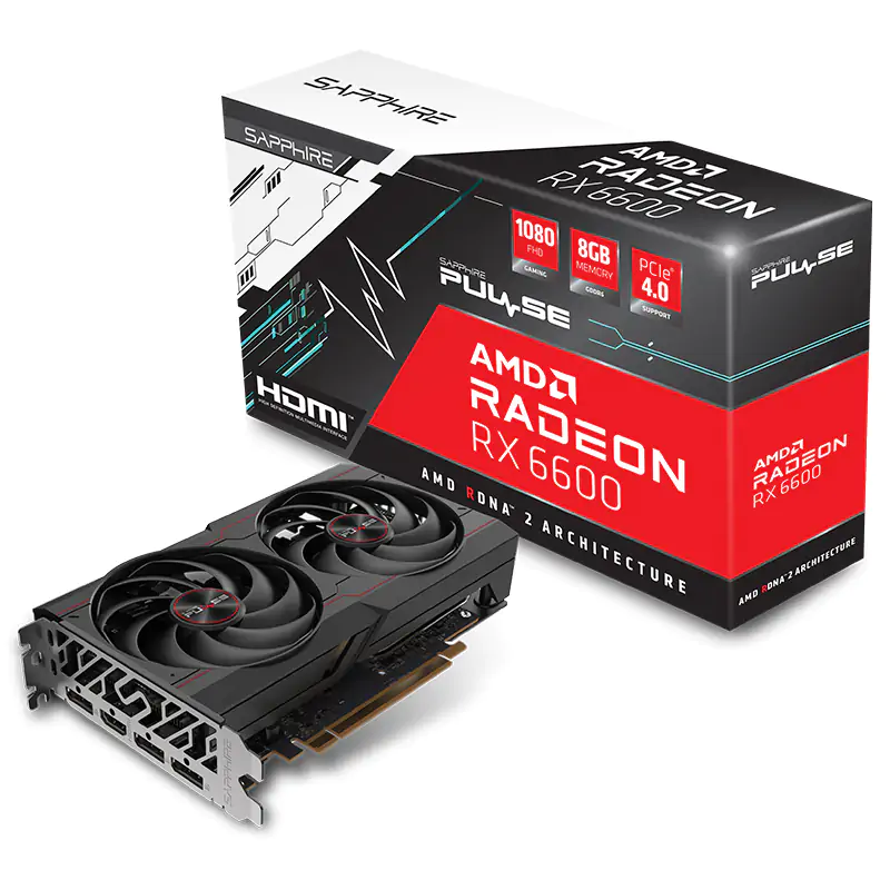 Sapphire Radeon RX 6600 Pulse Graphics Card (11310-01-20G)