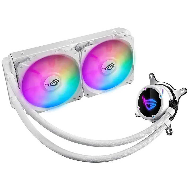 Asus ROG Strix LC 240 RGB AIO Liquid CPU Cooler - White (ROG STRIX LC 240 RGB WHITE ED)
