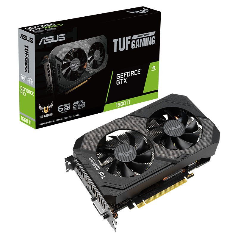 Asus TUF GeForce GTX 1660 Ti Gaming EVO 6G Graphics Card