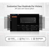 RK ROYAL KLUDGE RK61 Wireless 60% Mechanical Gaming Keyboard, Brown Switch, Black Case
