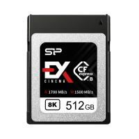 Silicon Power 512GB Cinema EX CFexpress 2.0 Type B 8K RAW R/W speed 1700/1500MB/s
