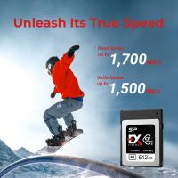 Silicon Power 512GB Cinema EX CFexpress 2.0 Type B 8K RAW R/W speed 1700/1500MB/s