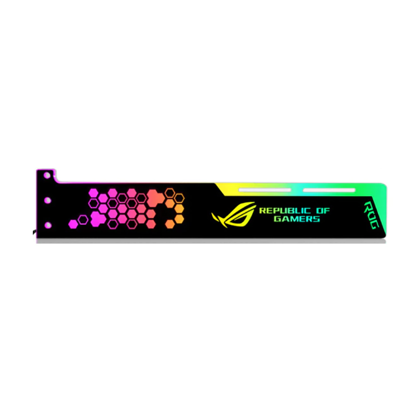 Coolmoon LED Acrylic Molex RGB Graphics Card Bracket - ROG