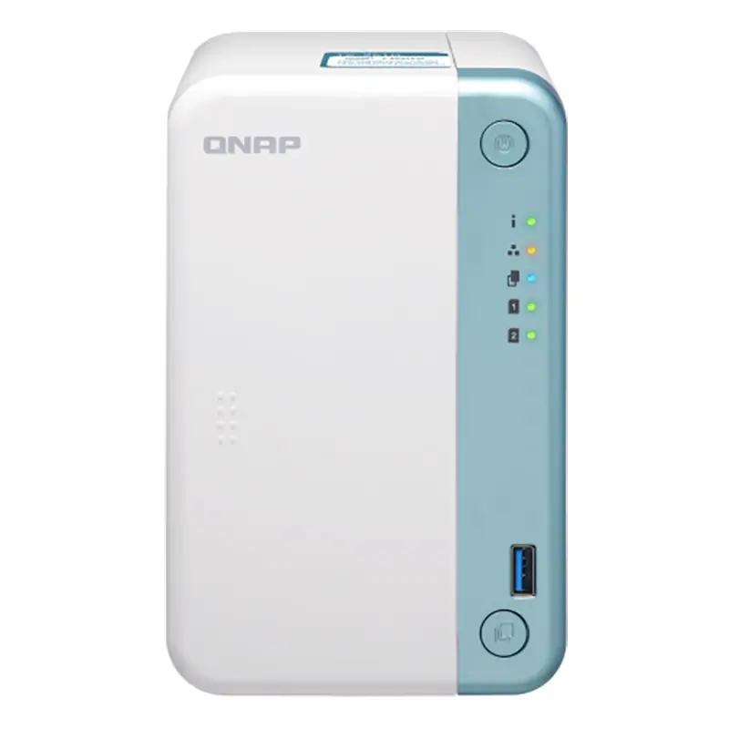 QNAP TS-251D-2G 2-Bay Intel Celeron J4005 Dual Core 2.0 GHz 2GB RAM DDR4 Multimedia NAS