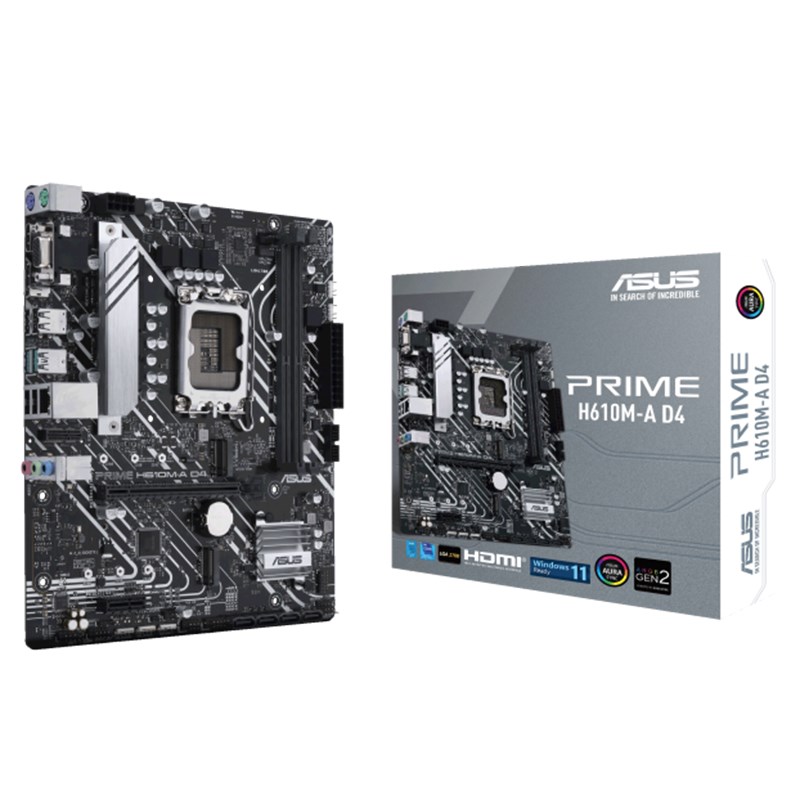 Asus Prime H610M-A LGA 1700 D4 mATX Motherboard