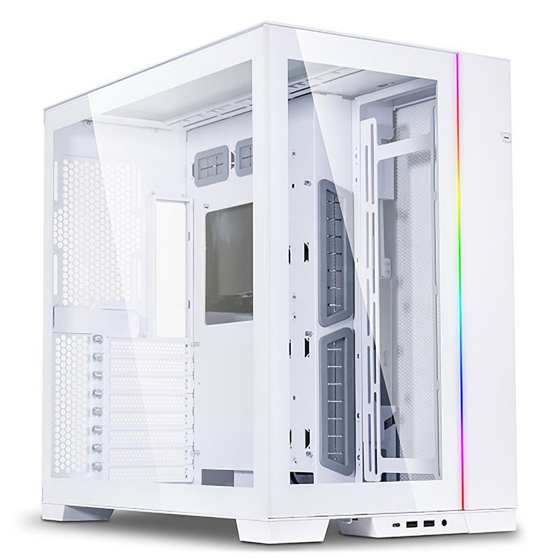 Lian Li PC-O11 Dynamic Evo TG Mid Tower E-ATX Case - White