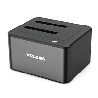 Volans VL-DS30S Aluminium Dual Bay USB 3.0 Docking Station