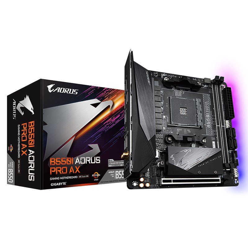 Gigabyte B550I Aorus Pro AX mini ITX AM4 Motherboard (GA-B550-I-AORUS-PRO-AX)