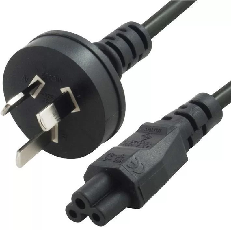 8Ware 3 Pin AU to IEC C5 M to F Power Cable 2m