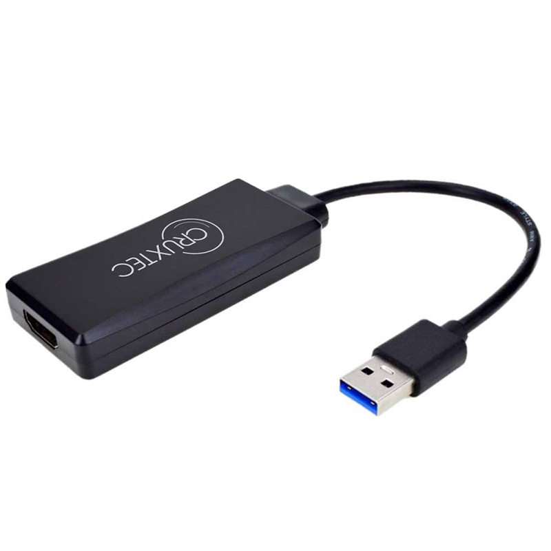 Cruxtec USB 3.0 to HDMI Female Cable Adapter - 15cm