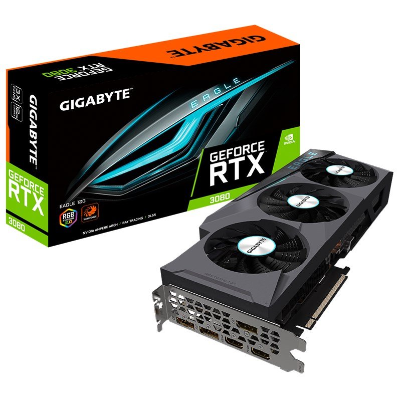 Gigabyte GeForce RTX 3080 Eagle 12G Graphics Card (N3080EAGLE-12GD)