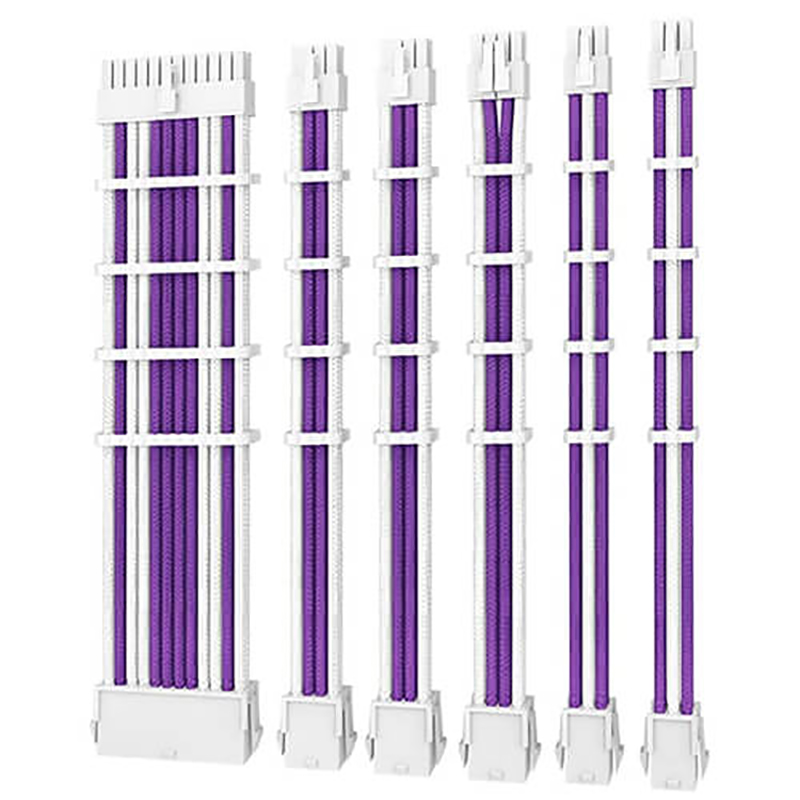 Antec PSU Sleeved Extension Cable Kit V2 Purple/White