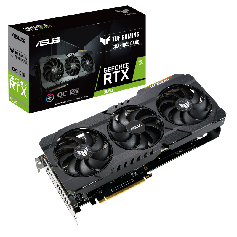 Asus GeForce RTX 3060 TUF Gaming V2 OC 12G LHR Graphics Card (TUF-RTX3060-O12G-V2-GAMING)