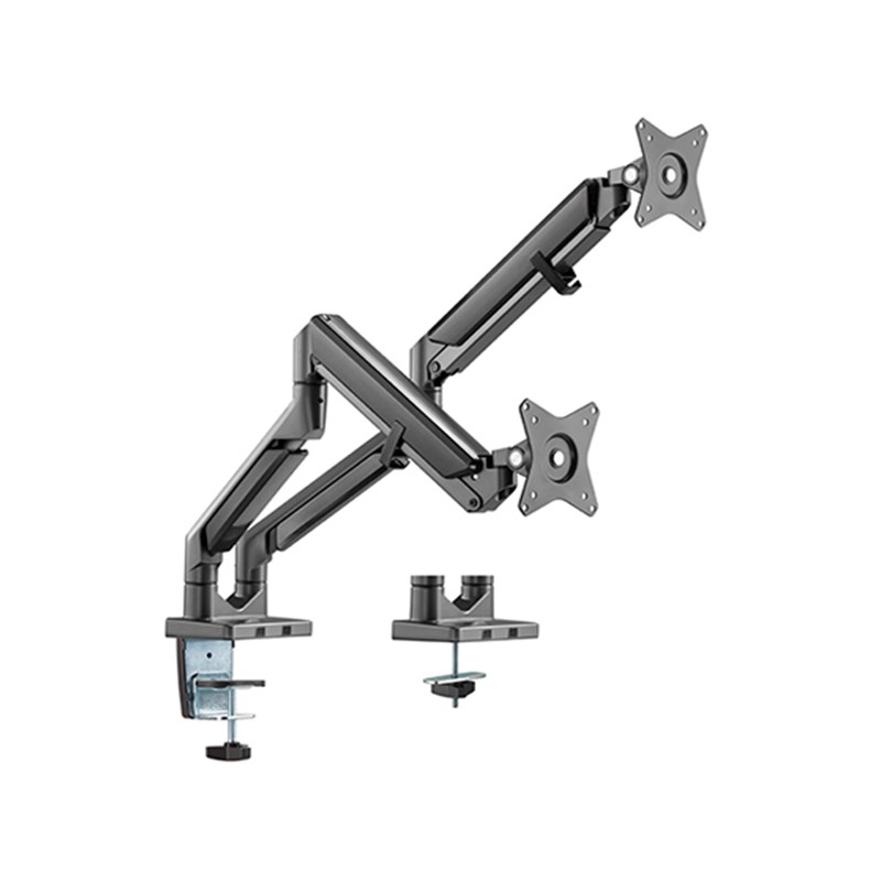 Brateck 17in-32in Dual Monitors Epic Gas Spring Aluminum Monitor Arm Space Grey (LDT37-C024-SG)